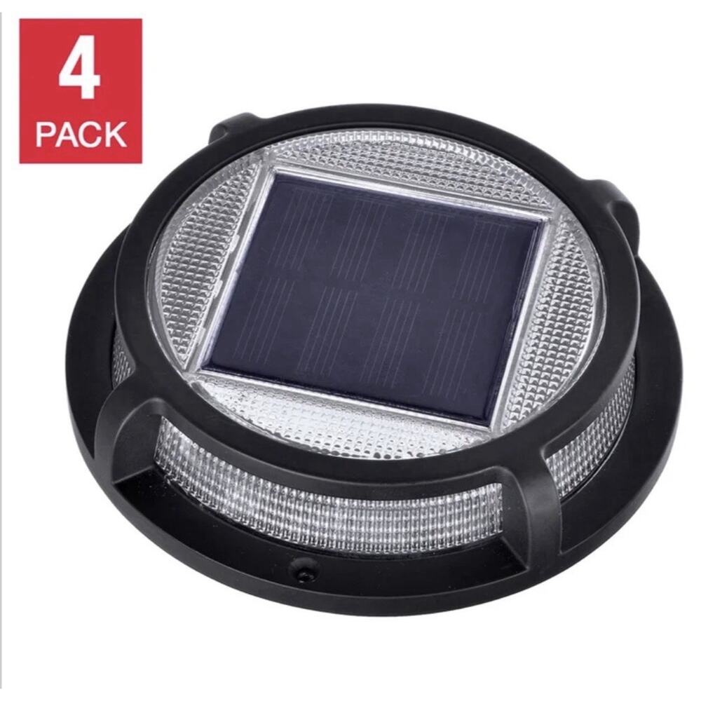Sterno Home Solar Multi-Surface Drive Path Accent LED Light, 4-pack, NIB